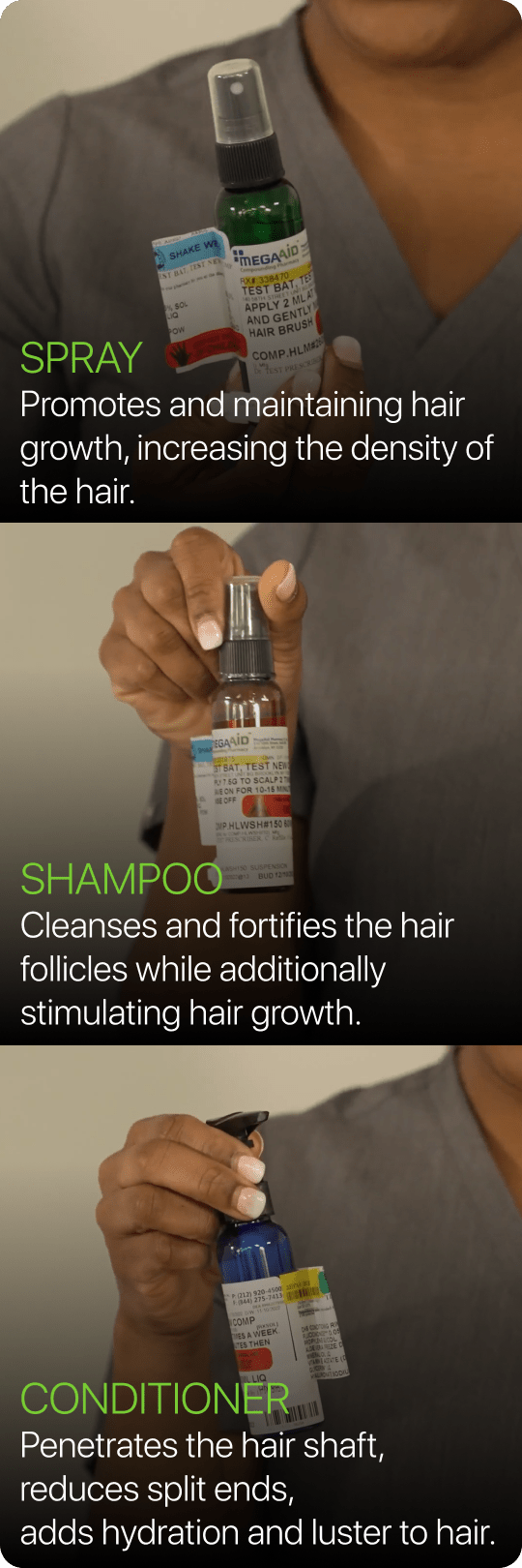 Mega aid hair loss treatment description