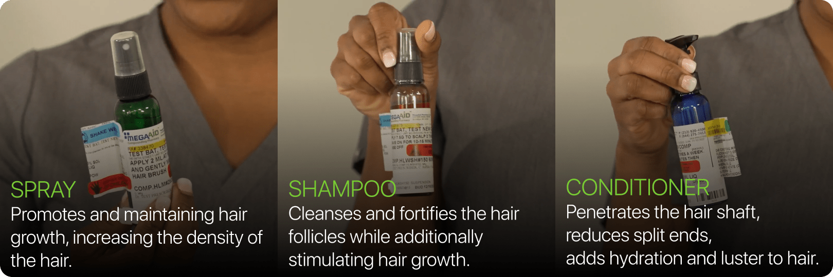 Mega aid hair loss treatment description